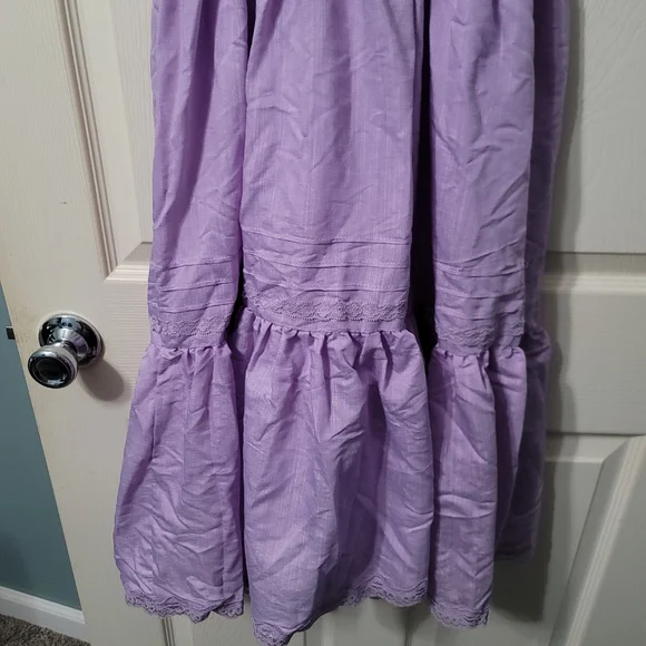 Scarlet Darkness Light Purple Off-Shoulder Victoran Style Dress Size 7Y‎ - Picture 6 of 11